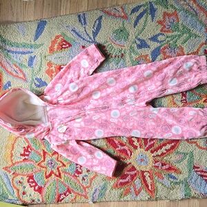 Carter's JUST ONE YOU Cozy Pink Hooded Kids One Piece 18 Months